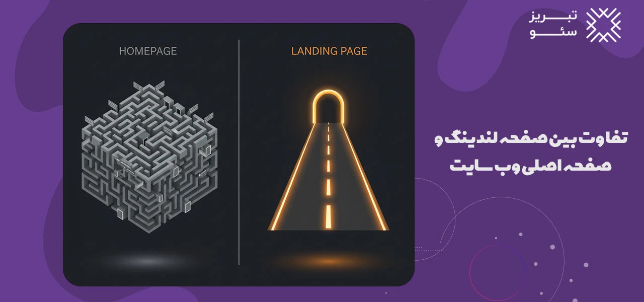 تفاوت بین صفحه لندینگ و صفحه اصلی وب سایت